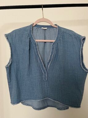 Aerie Cropped Gauzy Tank Top - XS